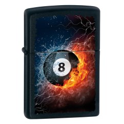 Zippo 8-ball Fire and water