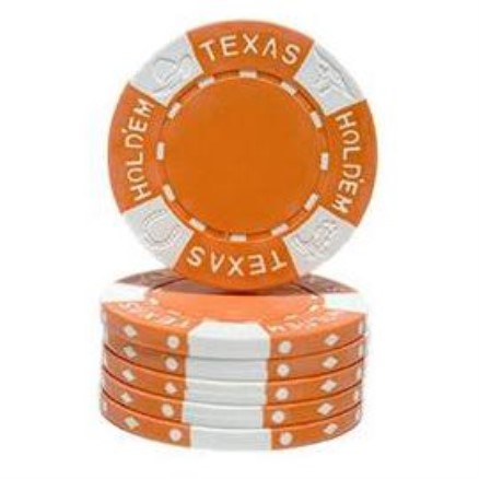 5 chips AK Texas Hold'em - arancio