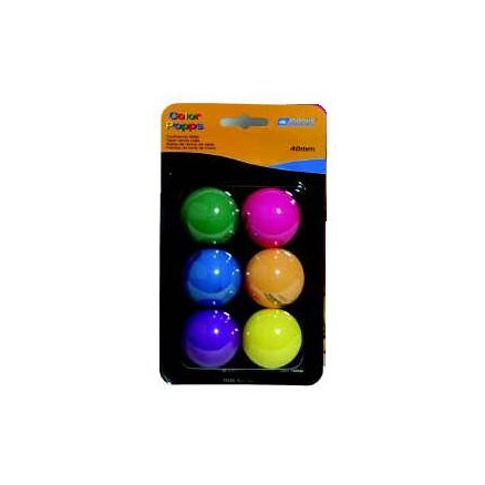 Palline Ping Pong colorate - 6 pz