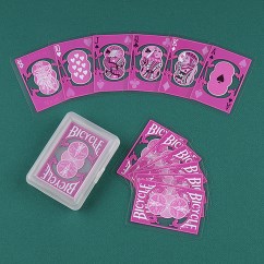 Carte Poker Bicycle Clear Rosa