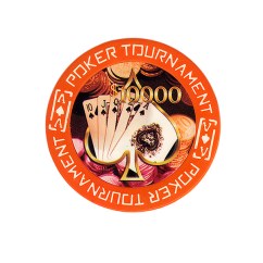 Tournament Poker Fiches Clay - $ 10.000