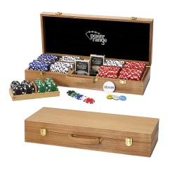 Valigetta legno Poker Range - 500 fiches
