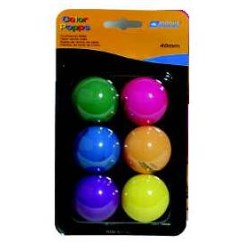 Palline Ping Pong colorate - 6 pz