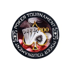 Tournament Poker Fiches Clay - $ 100