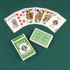 Carte Poker Bicycle - green