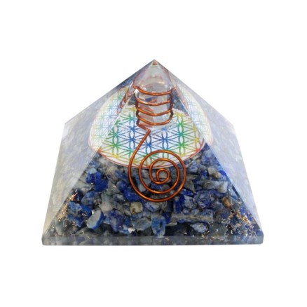 Piramide Orgonite - Simbolo del fiore della vita