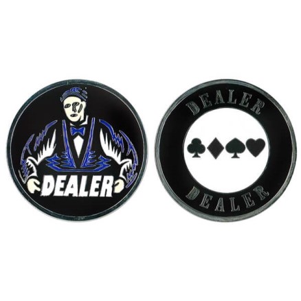 Button Dealer Texas Hold'em - Metal