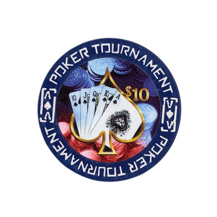Tournament Poker Fiches Clay - $ 10