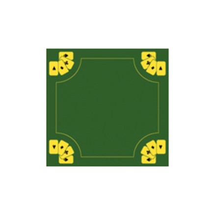 Panno verde da gioco carte - quadrato