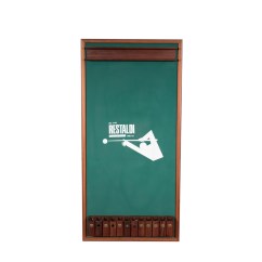 Portastecche tappezzato Restaldi con panno verde per 12 stecche con serratura - Vendita online - Giochi Restaldi